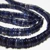 AAA - High Quality - So Gorgeous - Deep Blue IOLITE - Smooth Tyre wheel Shape Beads 15 inches Long strand size - 4 - 5 mm approx
